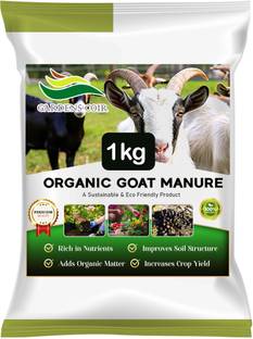 GARDENSCOIR GOAT MANURE FOR HOME GARDENING - ORGANIC FERTILIZER-1 kg Manure
