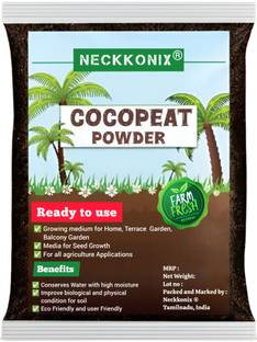 Neckkonix Cocopeat Powder for Plants First Grade Quality Potting Mixture