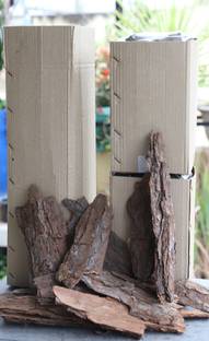 Happy Jiffy Garden Friends Happy Jiffy Pine Bark Large Chunk(2-6 inches) for Orchid. Aged, Matured and Dry. Husk