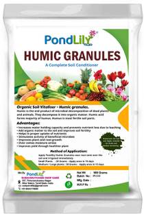 Pondlily Humic Granules a Complete Soil Conditioner | Root Growth Promoter | All Crops - Manure