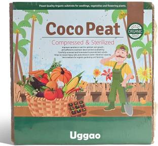 Uggao Cocopeat Block for Home Garden Plants 5 Kg Manure