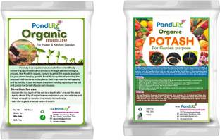 Pondlily Potash Organic Fertilizer - 900 Grams|Organic Manure - 900 Grams|Combo pack - Manure