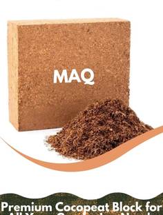 MAQ COCOPEAT 5KG BLOCK ( coirpith or coco fibre) for kitchen and terrace gardening Soil