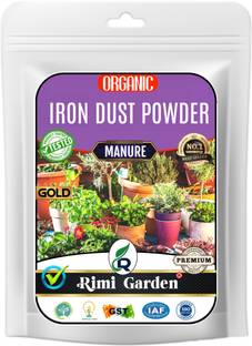 रीमी गार्डन Iron Dust Powder, Premium Essential Organic Fertiliser for Plant, with Charged Micro-organism and ++ Micronutrients मिट्टी की खाद