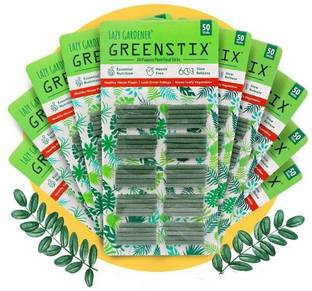 lazy gardener Plant Fertilizer Sticks, GreenStix for Lush Green Foliage, Essential Nutrition, Hassle-Free & Slow-Release Fertilizer