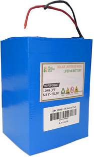 SOLAR UNIVERSE INDIA 12.8V-100ah Ferrous Phosphate Battery with inbuilt BMS-Prismatic Cells Lithium Solar Battery