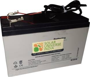 SOLAR UNIVERSE INDIA Sealed Maintenance Free 12V 7.5ah SMF for 12V Bike, Solar, UPS, EV AGM Solar Battery