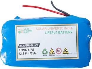 SOLAR UNIVERSE INDIA SUI-IS-LiFePo4 Battery 12.8V-12ah Lithium Solar Battery