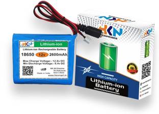 HKN 12V 2600mAh 2.5mm Pitch JST white Connector and BMS Lithium Solar Battery