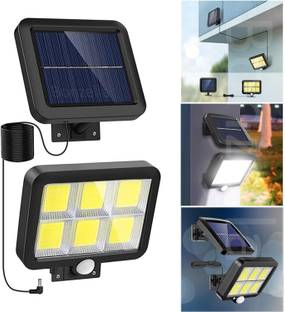 parspar Solar Motion Sensor Light,3 Lighting Modes,120 COB LED Light, Garden Solar Light Street Light Outdoor Lamp