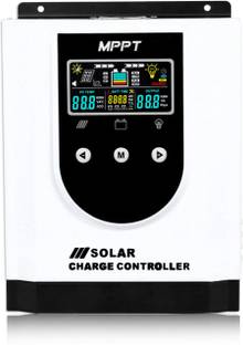 amiciSmart Solar Charge Controller, Intelligent Lithium Battery Regulator for Solar Panel MPPT Solar Charge Controller