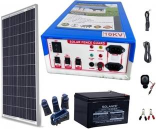gernic Zatka Machine kit 50 Bigha 10kv set (machine, battery,panel, insulator) PWM Solar Charge Controller