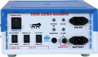 Toyo Solar Fence Energizer Zatka machine for Agricultural Farms 35 Acre Area Covered PWM Solar Charge Controller