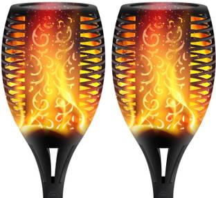 LE'SIJA DECORATIONS Solar LED decor Outdoor Waterproof Mashaal Light Gate Light Outdoor Lamp