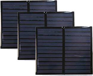 ambert 6Volt 1Watt Mini Solar Panel 70x70MM 75mA For Project Work 3 Pcs Solar Panel
