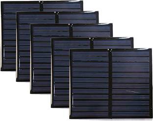 ambert 6Volt 1Watt Mini Solar Panel 70x70MM 75mA For Project Work 5 Pcs Solar Panel