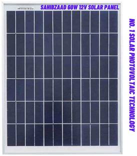 sahibzaad 60W 12V Solar Panel Solar Panel