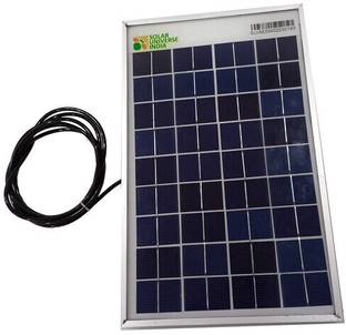 SOLAR UNIVERSE INDIA 5W - 12V Poly - VOC - 22V suitable for 12V Batteries Solar Panel