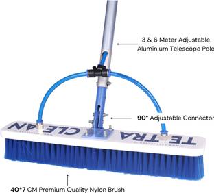 TetraClean Solar Panel Cleaning Brush 3 Meter Dust Mop