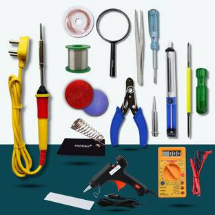 FADMAN Electronic Full Red 15in1 Mobile Soldering Iron Kit Set 25 W Simple