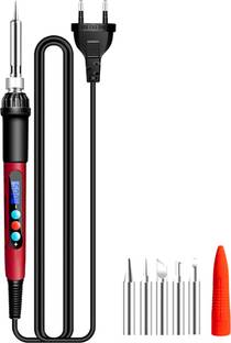 amiciTools 60W Electric Soldering Iron with LCD Display, 180~500 C Adjustable Temperature 60 W Temperature Controlled