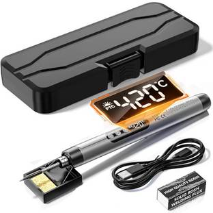 ज़िट्रोनिक्स LCD Soldering Iron Rechargeable Cordless Kit Adjustable 30 W तापमान नियंत्रित