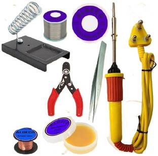 Skeisy New Basic Tool 10in1 Soldering Iron Equipment Tool Machine Combo Kit Set 25 W Simple