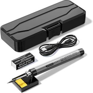 ORTIZA Cordless USB Rechargeable Portable Soldering Iron Kit, 3-Speed Temperature 8 W Simple