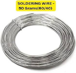 StrawHat Solder Wire Grade 60-40 SWG-18 (50gm) for electrical soldering 25 W Temperature Controlled