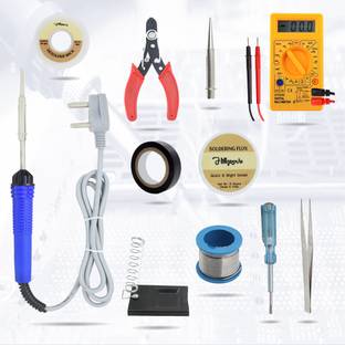 Hillgrove HGCM101M1 Electronic 11in1 Mobile Soldering Iron Kit Set with Digital Multimeter 25 W Simple