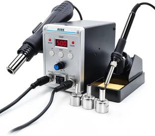 HASTHIP 2 in 1 Hot Wind Gun Soldering Station Kit with LCD Display 700 W Simple