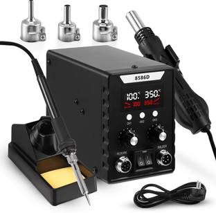 SERPLEX Two In One Hot Air Gun Soldering Station Kit Dual LCD Display 700 W Simple