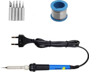 Hillgrove 2in1 Professional Mobile Soldering Iron Equipment Tool Machine Combo Kit Set with Wire 60 W Temperature Controlled