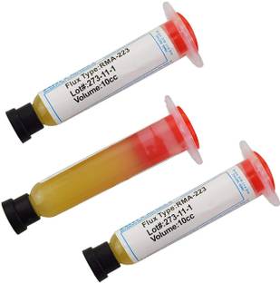 SYMFONIA 3 Pieces Solder Flux Paste, RMA-223 PCB PGA BGA SMD Soldering Flux Paste, 10CC Syringe convenient Tube(Pack of 3) 0 W Simple