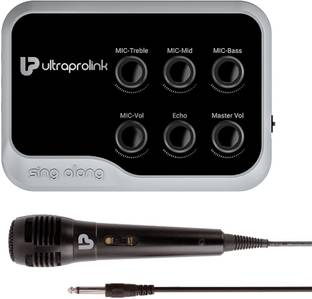 Ultraprolink Portable & Universal Wireless Karaoke Mixer with Echo & Dynamic Microphone UM1002 Digital Sound Mixer