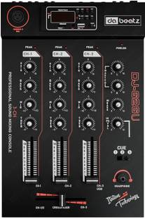 Da.Beatz. 3-Channel MIxer Professional DJ-626U Sound Mixer & Dj mixer,Dj machine USB, BT Digital Sound...