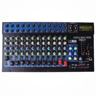 MEDHA D.J. PLUS PROFESSIONAL EMM-12BT 12 CHANNEL ECHO MIXER WITH DIGITAL ECHO EFFECTS Digital Sound Mi...
