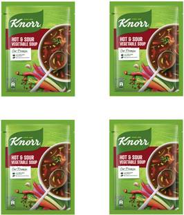 Knorr CLASSIC HOT AND SOUR SOUP WITH REAL VEGETABLES PACK OF 4 43 GRAMS EACH