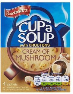 Batchelors Cup a Soup Cream of Mushroom with Croutons 4 Sachets