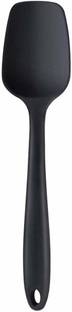 Baskety Silicone Non-Stick Heat Resistant Kitchen Utensil| Spatula Spoon Big 27cm |Pack of 1 BLACK Non-Stick Spatula