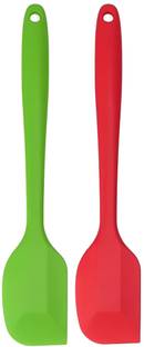 JAMBOREE Silicone Spatula 2 Pc Large Heat Resistant Spatula for Cooking Baking and Mixing Mixing Spatula