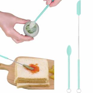 HomeFast Mini Silicone Telescopic Spatula Silica Gel Makeup Spatula Rubber Spatula