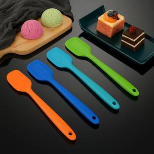 Alciono Silicone Multipurpose|Heat-Resistant, Food-Grade Safe(11 in X 2.1 in X 0.5 inch) Non-Stick Spatula
