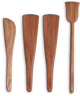 The Indus Valley Neem Wooden Handmade Flip/Spatula/Ladle for Cooking Dosa/Roti/Chapati Wooden Spatula