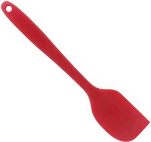 EMPIRE ENT YH486 Stainless Steel with silicone coating Spatula, Red Offset Spatula