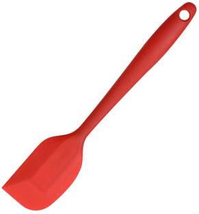 JAMBOREE Red Silicone Spatula 11 inch Rubber Spatula Heat Resistant Non-Stick Baking Tool Mixing Spatula