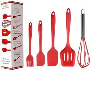 NowExp Silicone Spatula and Utensils Spoon Set | Cooking + Baking Set | BPA Free | Non-Stick Spatula