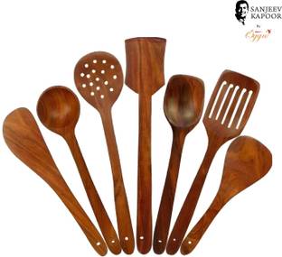 OGGN Set of 7 Wooden Spatula Kitchen Tool Set