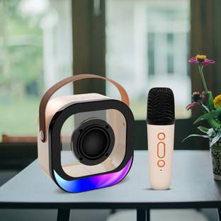 PTron Fusion Moment with Karaoke Mic, 10W Pristine Sound, 6Hrs Playtime, RGB Lights 10 W Bluetooth Speaker
