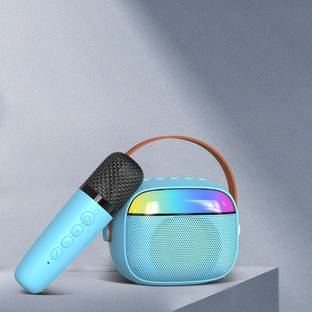 PTron Fusion Smart with Karaoke Mic, 10W Pristine Sound, 10Hrs Playtime, RGB Lights 10 W Bluetooth Speaker